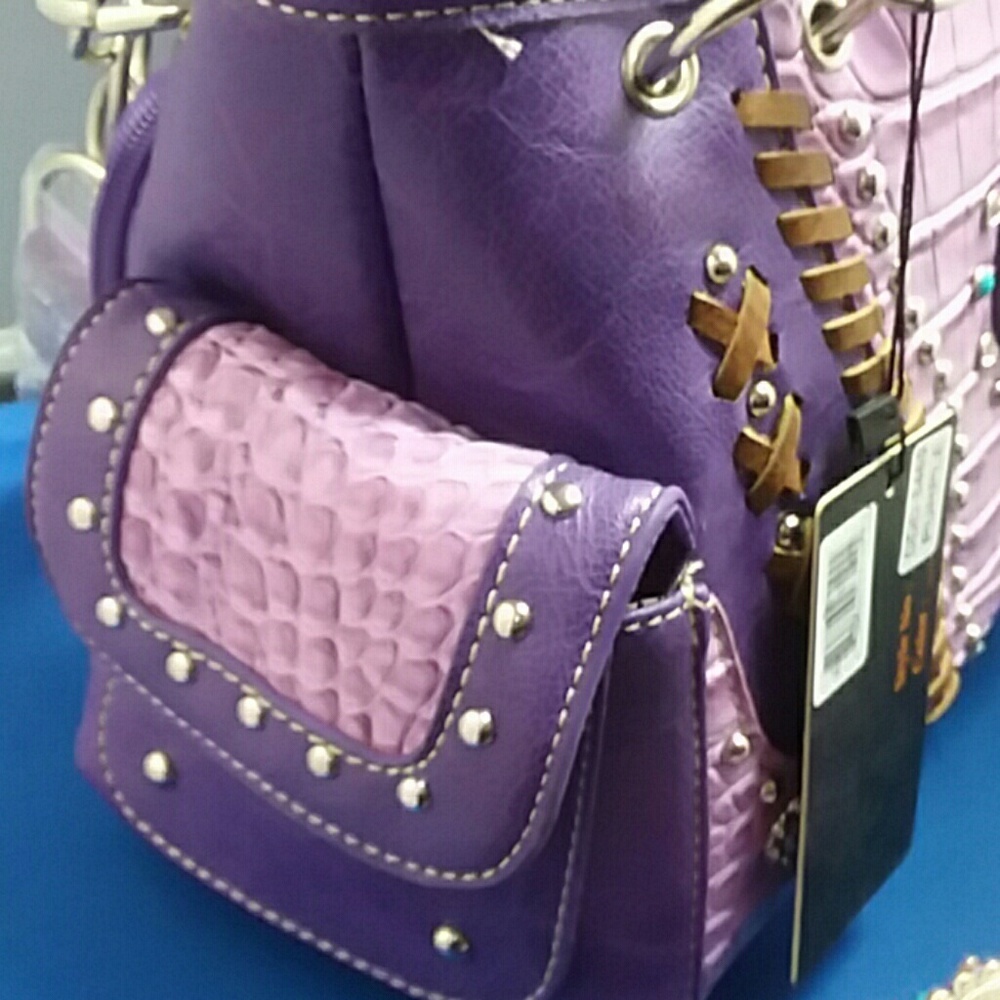 Purple conceal/carryPurse/handbag matching wallet - Picture 3 of 6